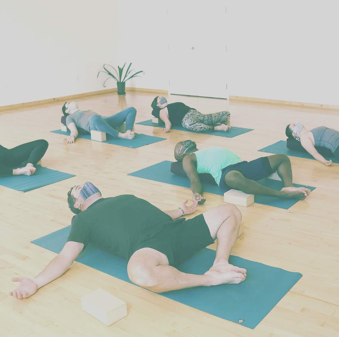 restorative yoga at Mosaic Yoga Studio Toronto